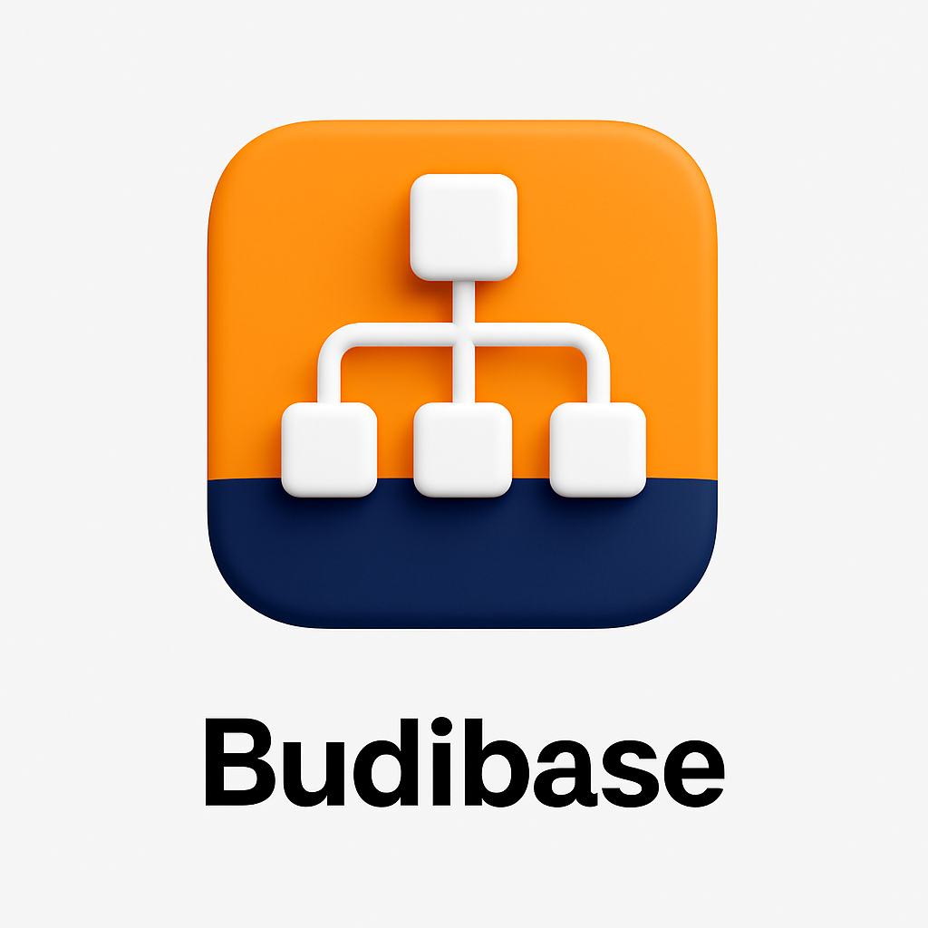 Budibase logo - Low-code application development platform